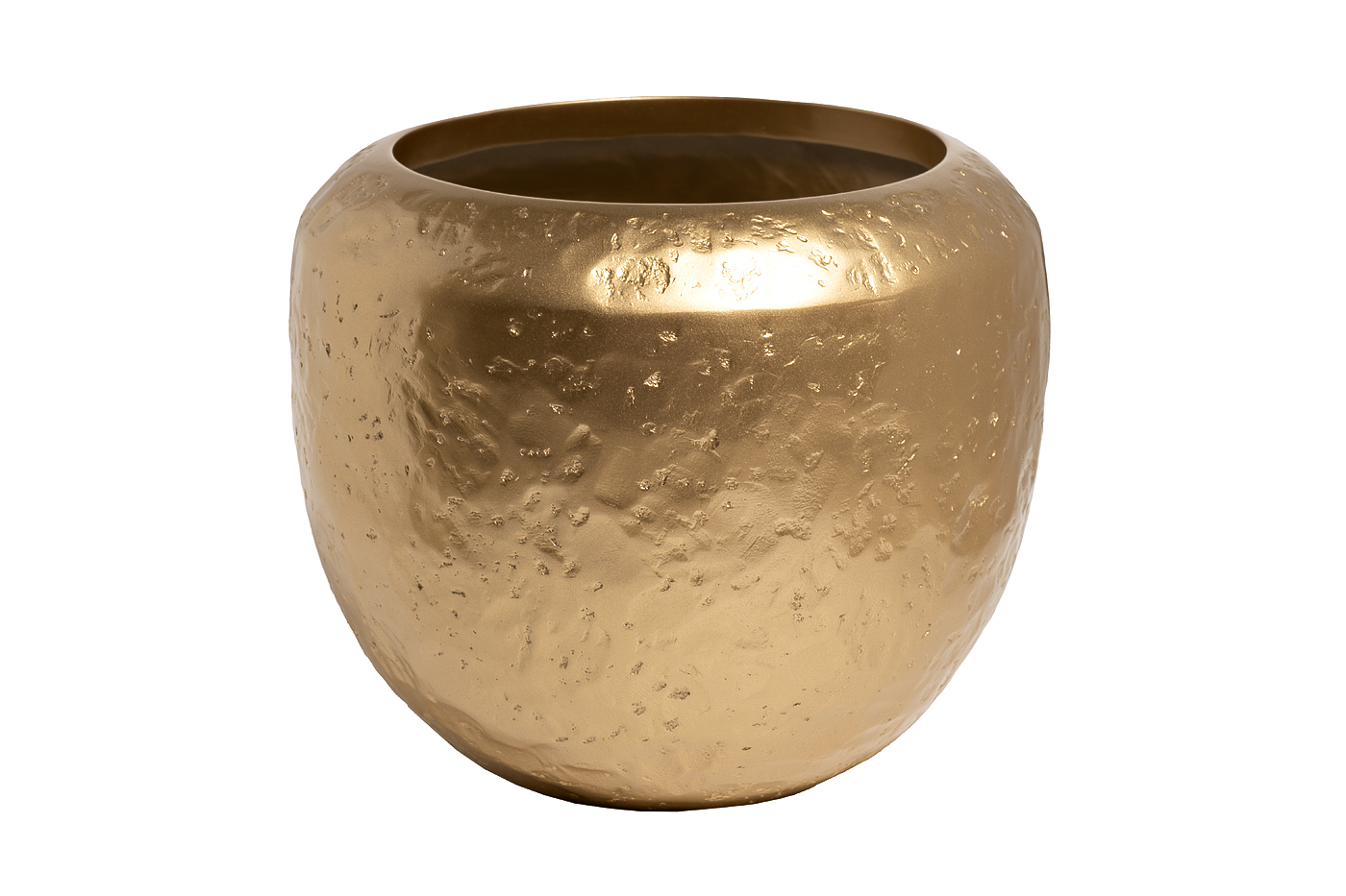 ZS2063-33GL Кашпо с фактурной поверхностью  золото d40*33см_s2 1