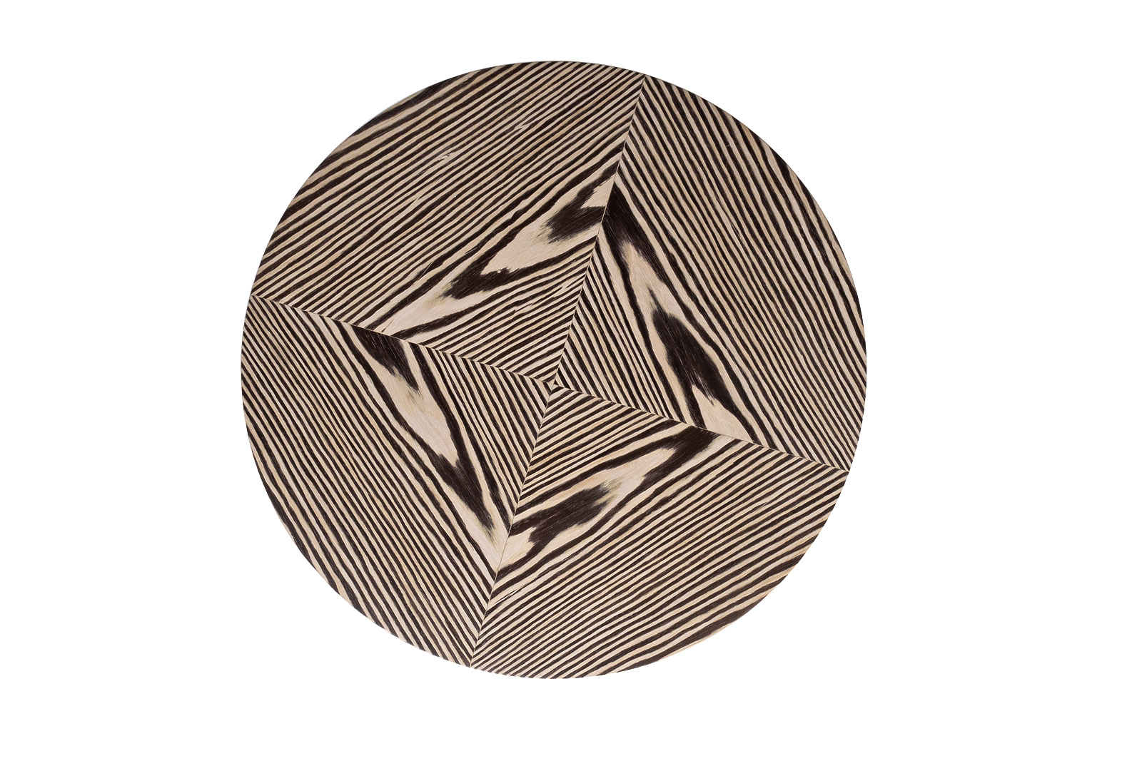 58DB-23180 Стол журнальный Зебрано (Zebrano) d60*52см_s2 2