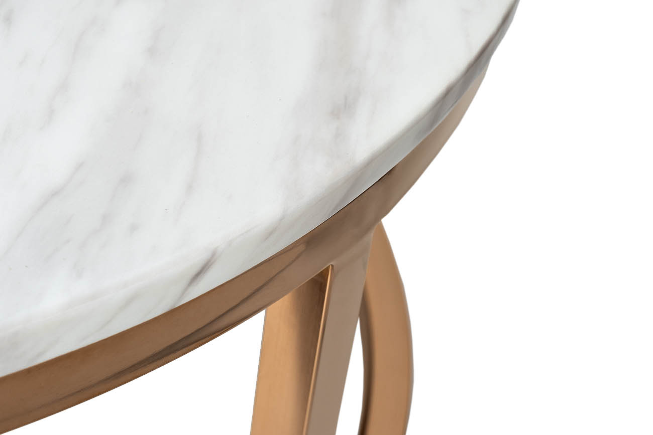 57EL-CT101А Стол журнальный(набор из 2 шт) d100*41/d80*34см_s2 4