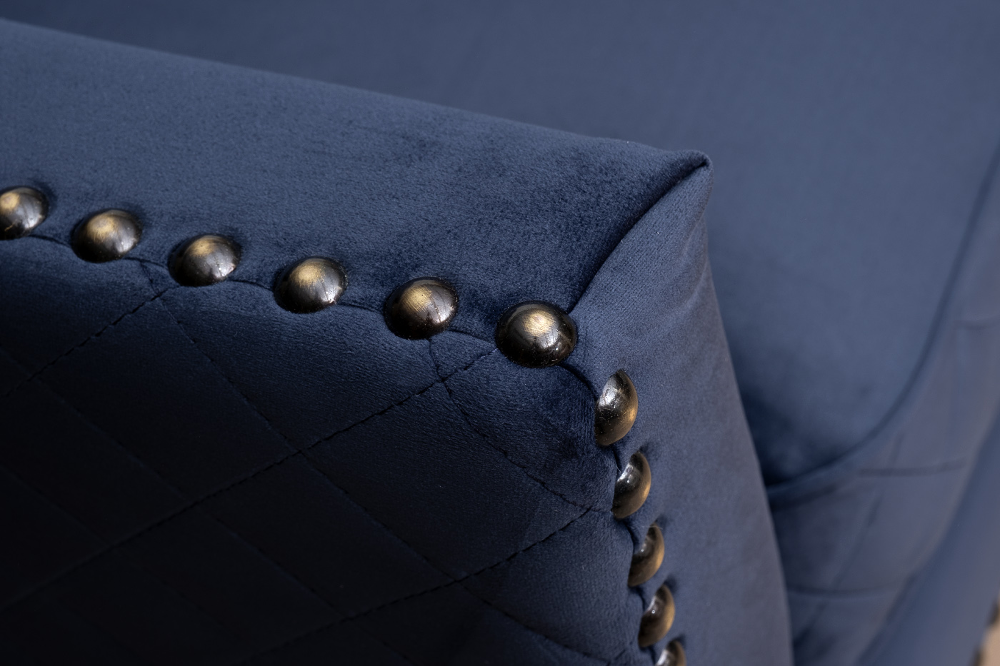 Диван-Кушетка Sorrento правая велюр т.синий Colt034 SIN 180*98*88см_s2 3