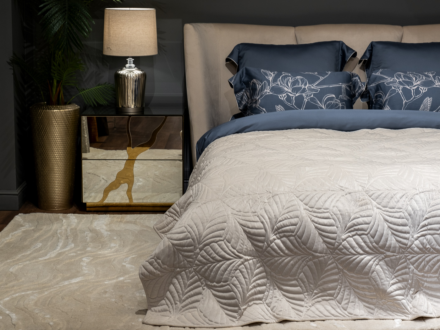 177HON-60260 Покрывало Флора кремовое 240*260_s2 3