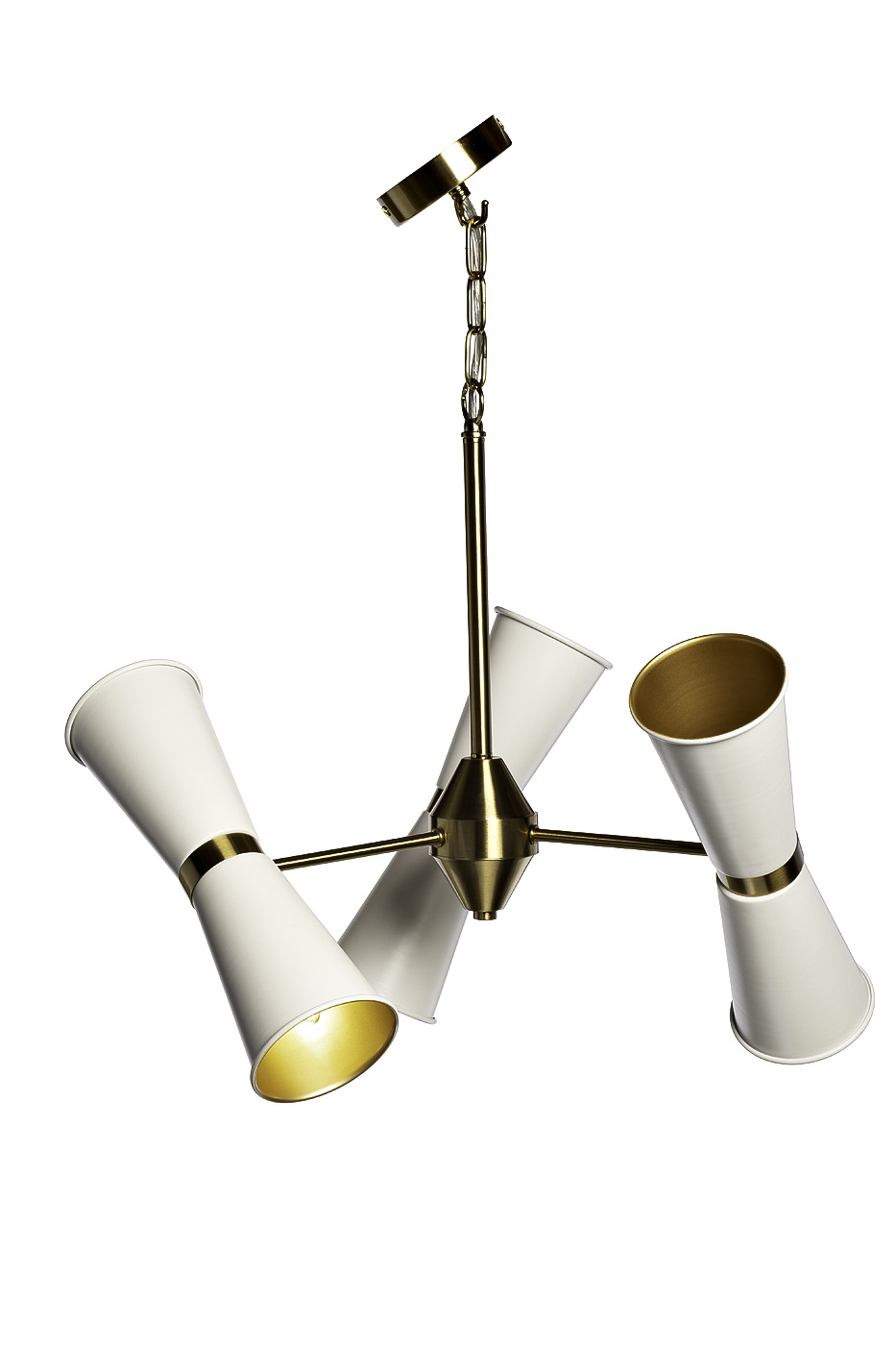 92EL-YG02125-3P Люстра потолочная латунь/матовый бел. d50*h.80см_s2 2