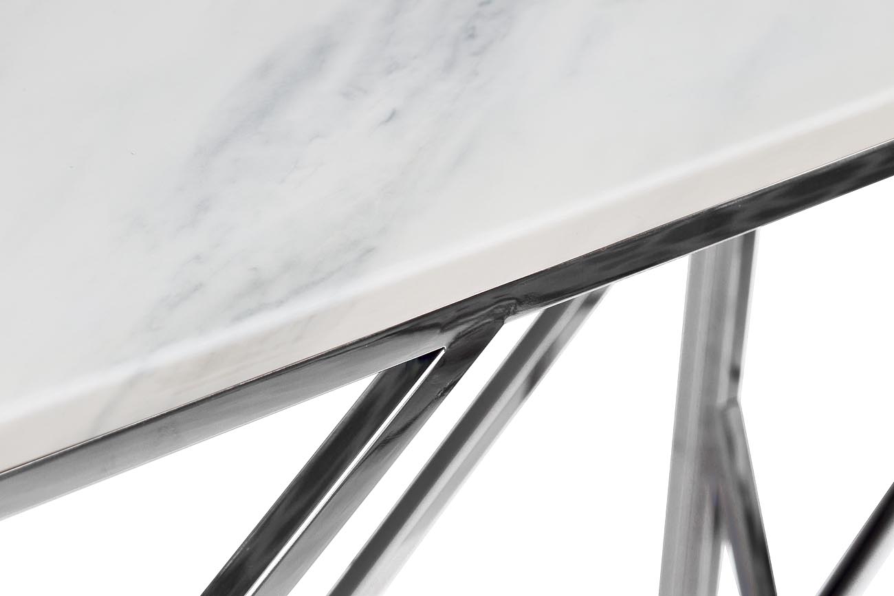 GY-CST2051214BLSM Консоль иск.мрамор/темн.хром 30*115*78см_s2 3