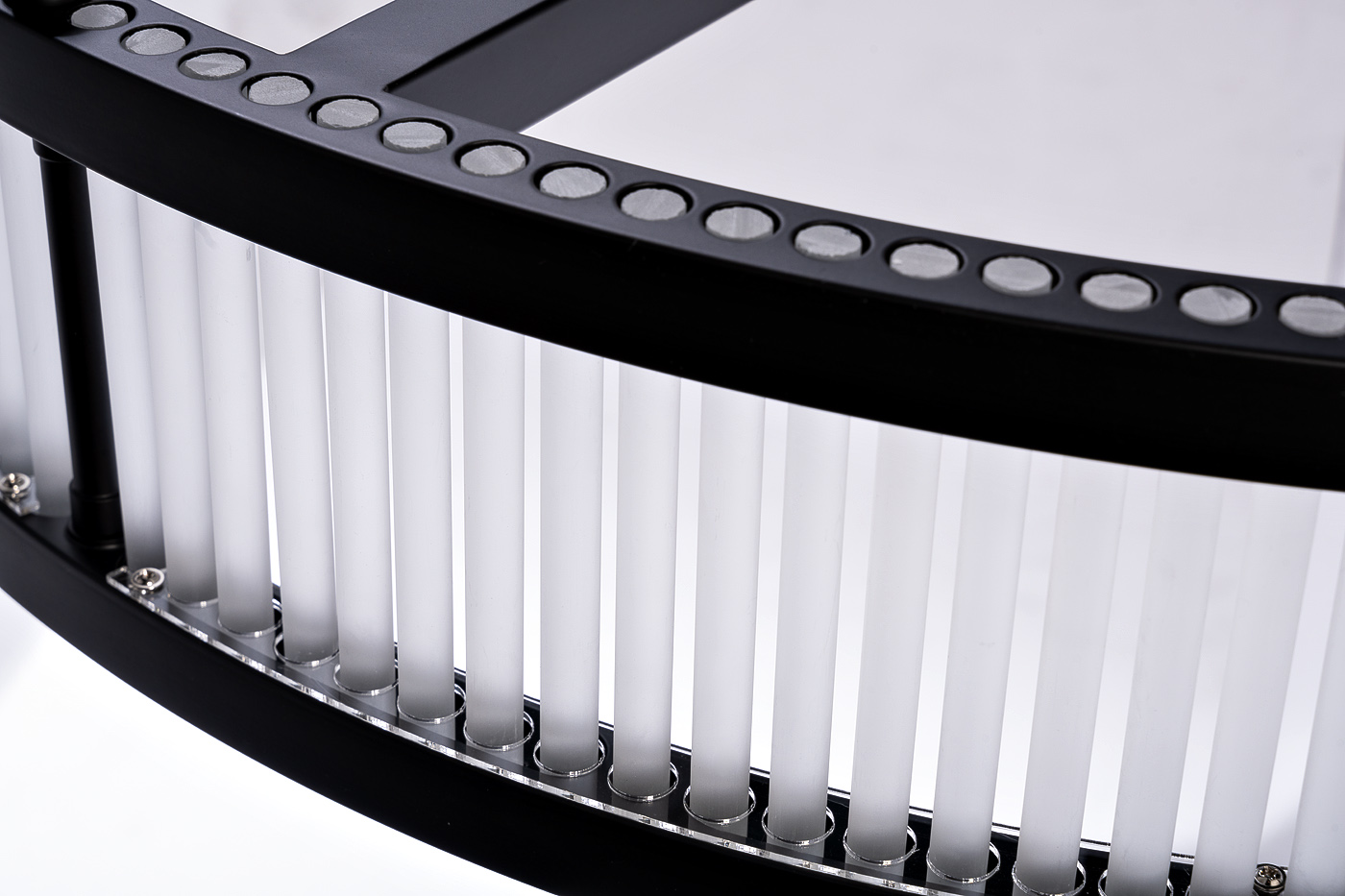 K2KM12851 Люстра Ancona круглая чёрный матовый/стекло прозр. d85см_s2 2