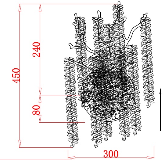 86-70613 Бра 30*45см, металл цвет серебро_s2 2