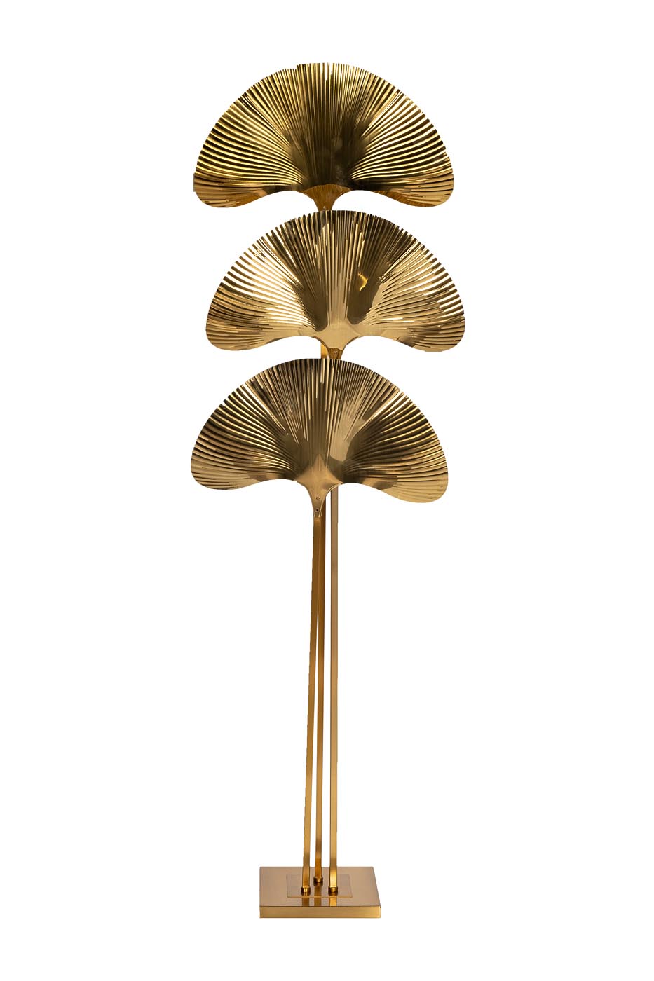 K2KM1125F-3 Торшер металлич.«Гинкго» латунь L55*W26*H183_s2 1