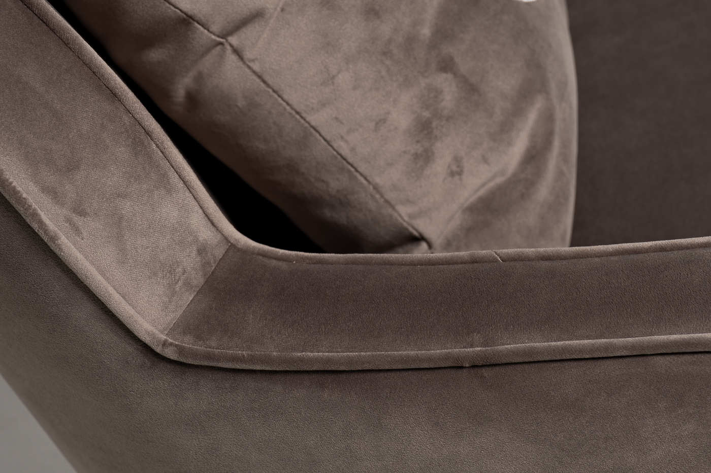 87YY-KRES-2182 SER Кресло вращающееся велюр серый 76*85*82см_s2 5