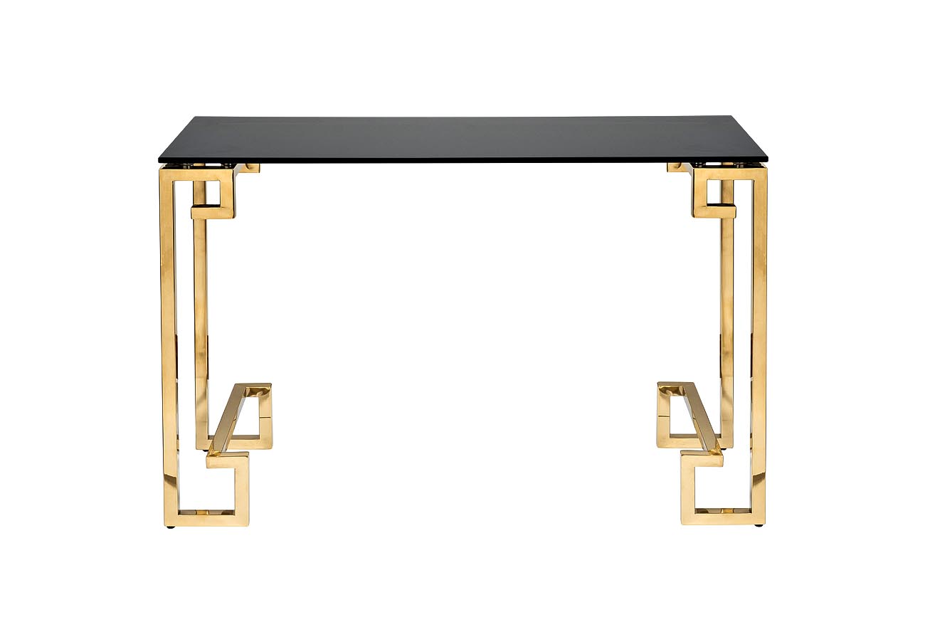13RXC3049-GOLD Консоль черное стекло/золото 120*40*78см_s2 1