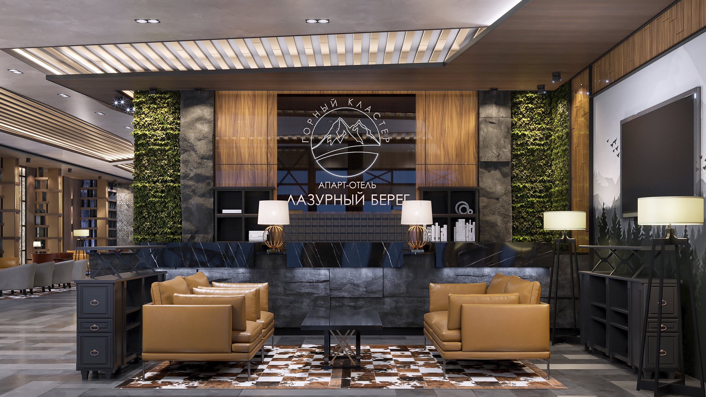 Меблировка ресторана <br>в апарт-отеле «Snega» на Красной поляне 6