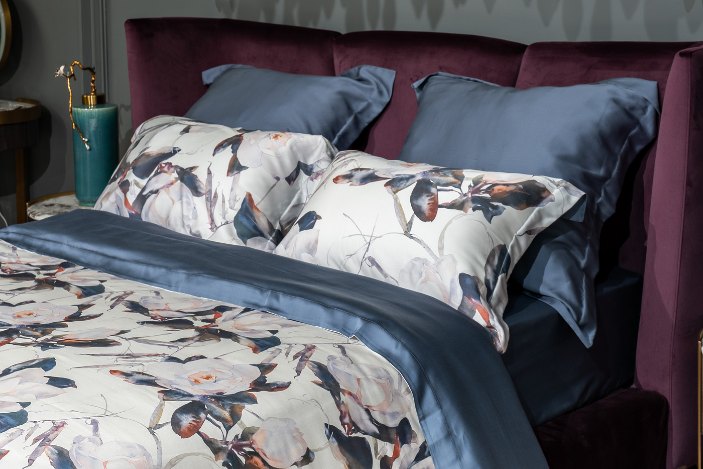 131SH-276-POD MAG SOPR SIN Пододеяльник Сопрано магнолия синий 220*200_s2 3