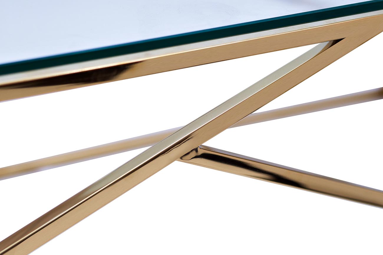 GY-CST2051214GOLD Консоль прозрачное стекло/золото30*115*78см_s2 4