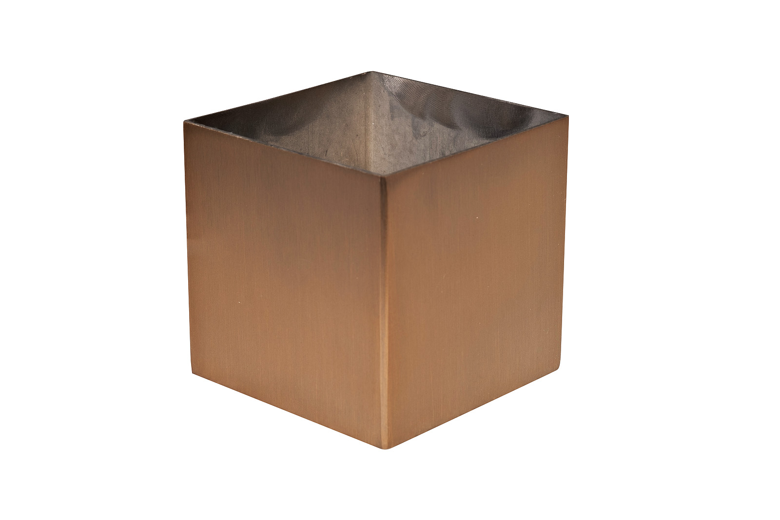 58DB-38002 Ваза нерж.ст/мат.бронза 10*10*10см_s2 1