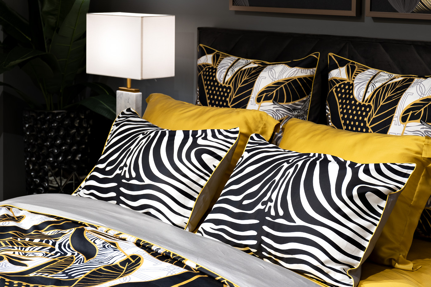 130HB-00011 Комплект наволочек Тропики 50*70 зебра/серый (2шт)_s2 2
