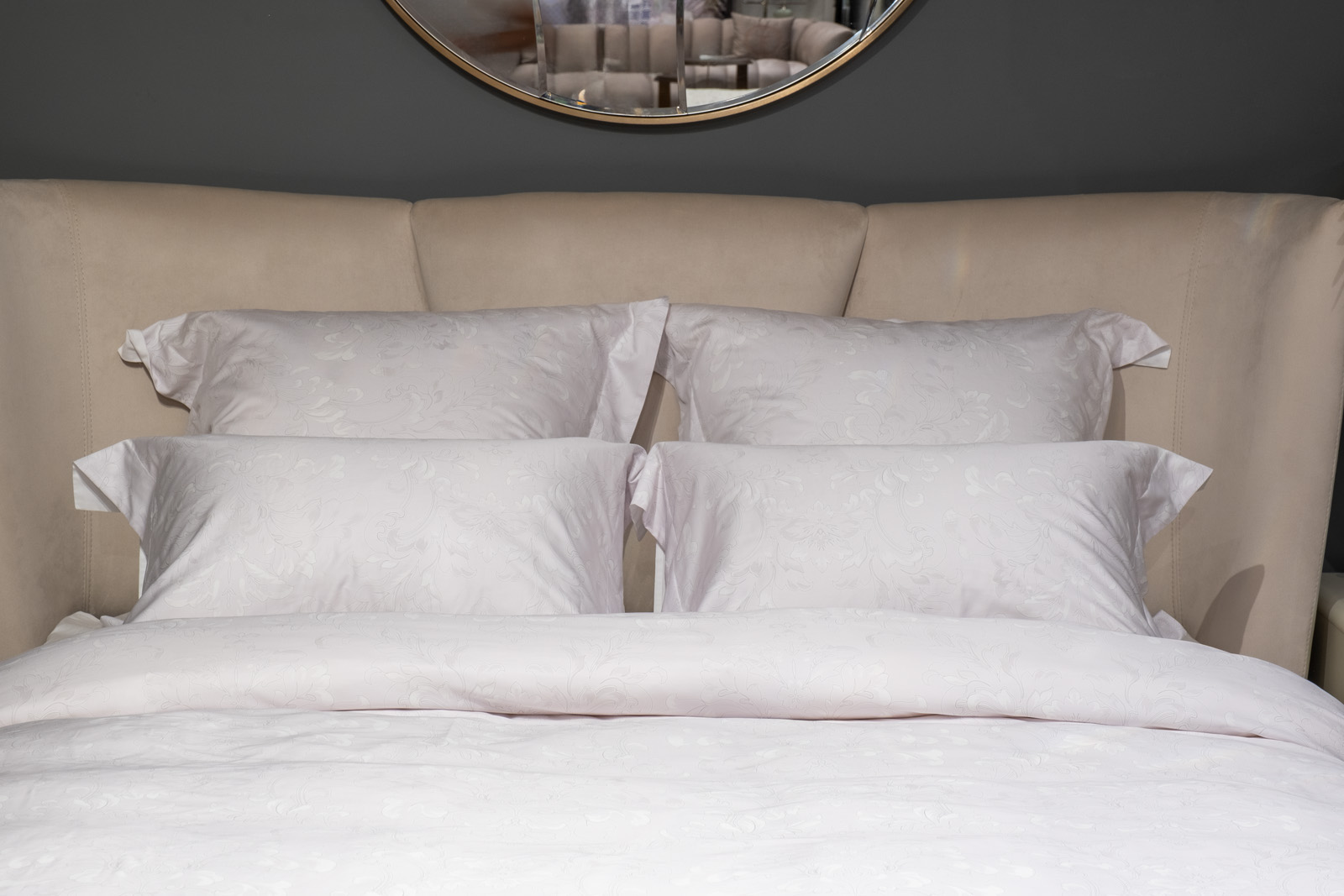 144HF-40509 Комплект наволочек Лоренцо, сатин 400TC,белый, 70*70см (2шт)_s2 2