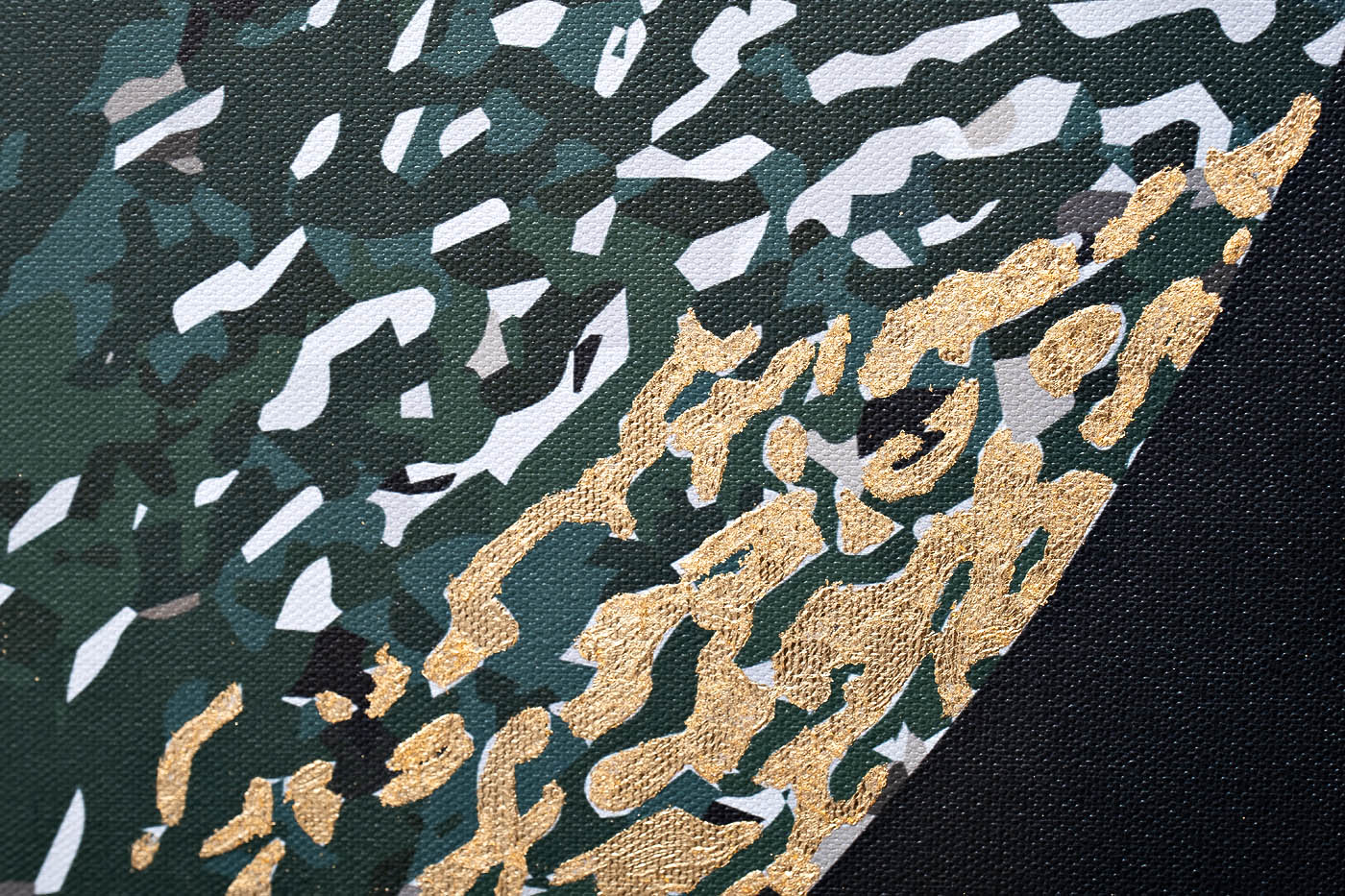 89VOR-GOLDEN LEAVES-1 Холст «Золотые листья-1» 100х70 см, багет( латунь),поталь_s2 3