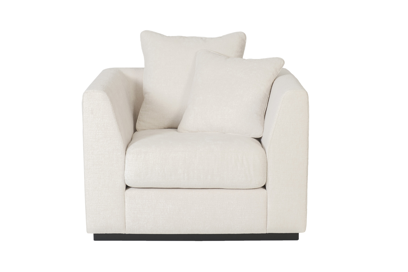 Кресло Роберто(Roberto) велюр кремовый Ant981 105*100*90см_s2 1