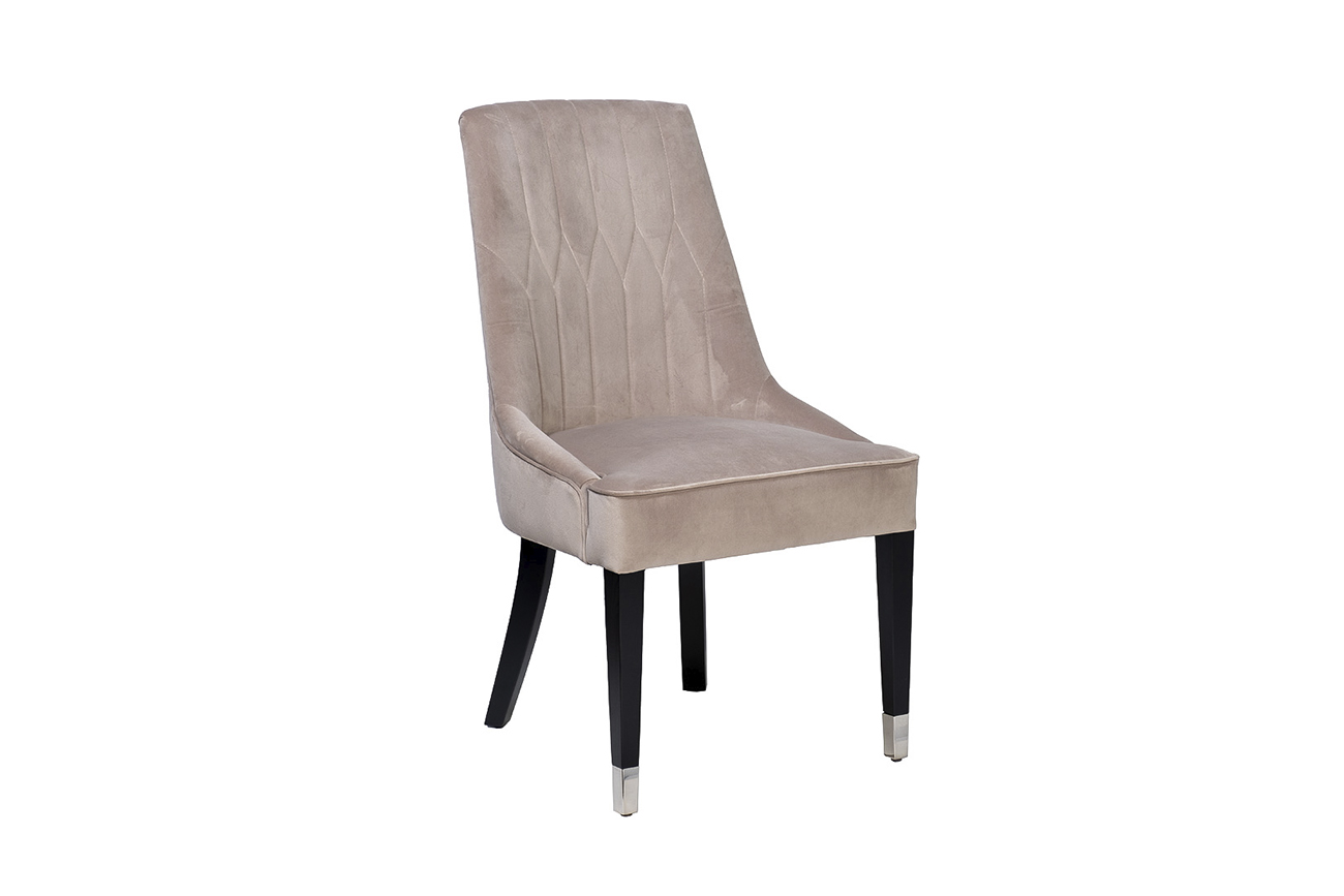 Стул Элегантный(Elegante) велюр жемчужно-серый Cat4 56*65*101см_s2 2