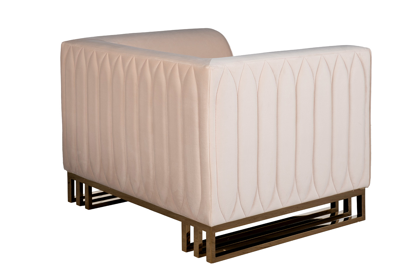 102AN-20491 Кресло Люцерн (Lucerne)  велюр бежевое 110*86*75см_s2 3