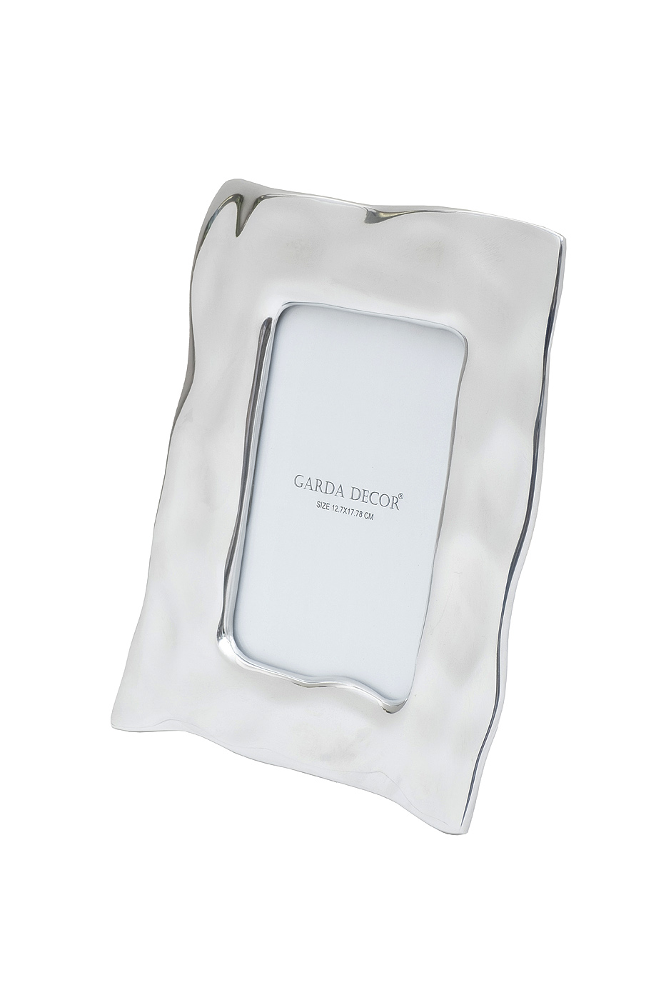 69-21222 Фоторамка декоративная метал. цвет серебро 21,5*3*26см_s2 1
