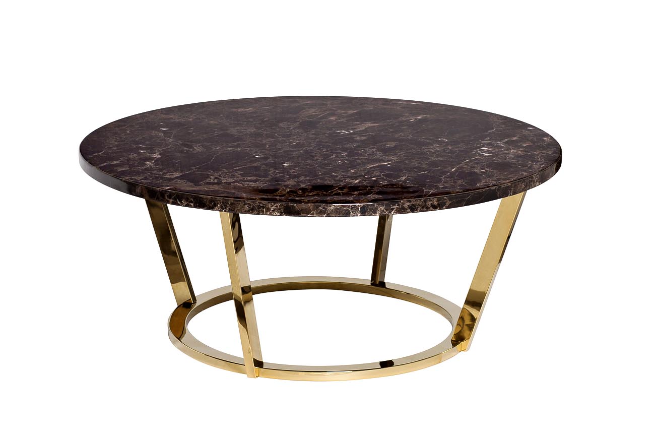 33FS-CT20C05-PG Стол журнальный Темный Император (Dark Emperador) d100*40,6см_s2 1