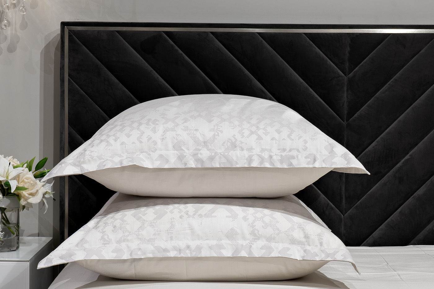 130HB-00042 Комплект постельного белья Маттео,бежевый 145*210- 1шт,50*70 -2шт_s2 3