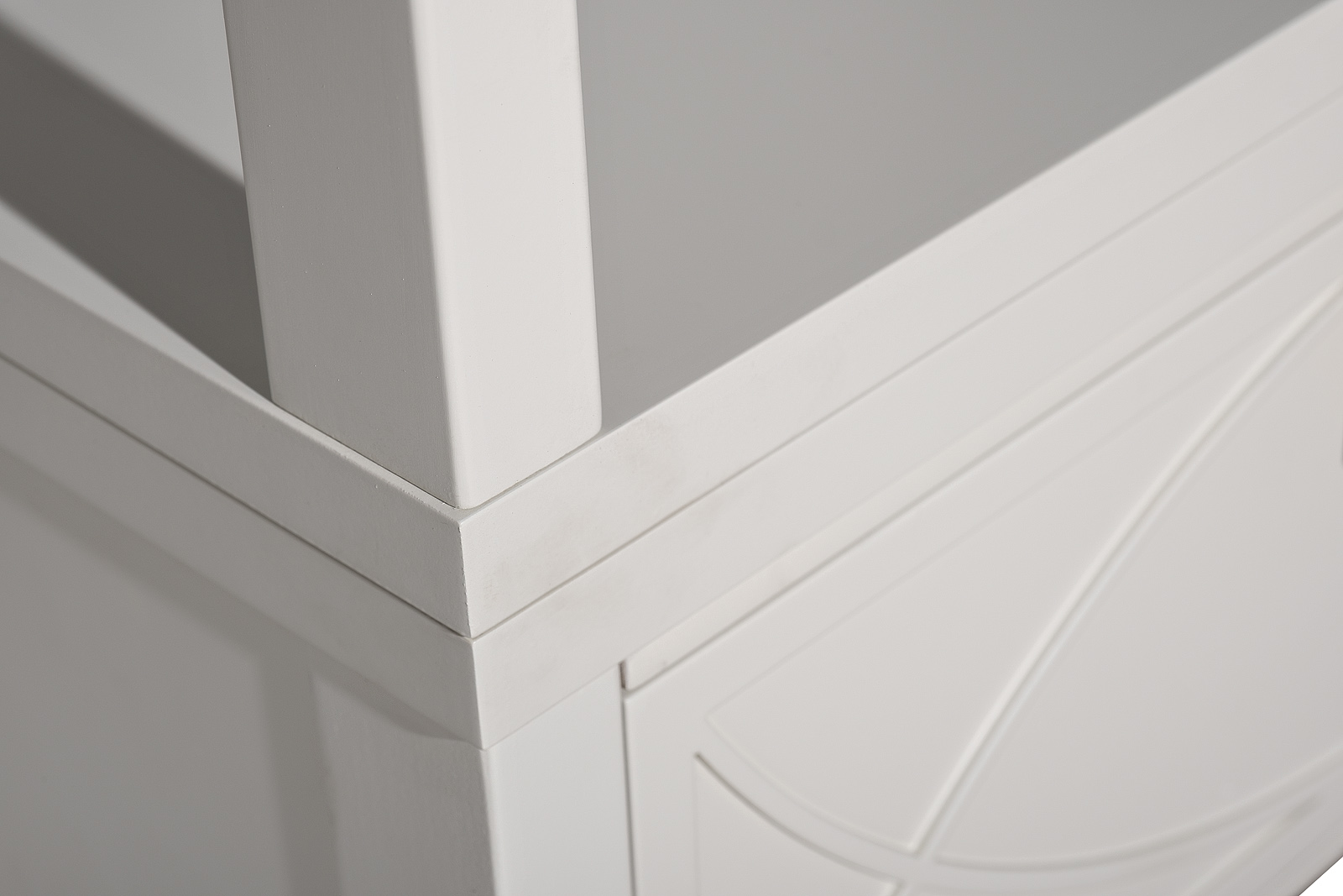 151SV-000017 Шкаф-витрина открытый бежевый 60*158*40см_s2 6