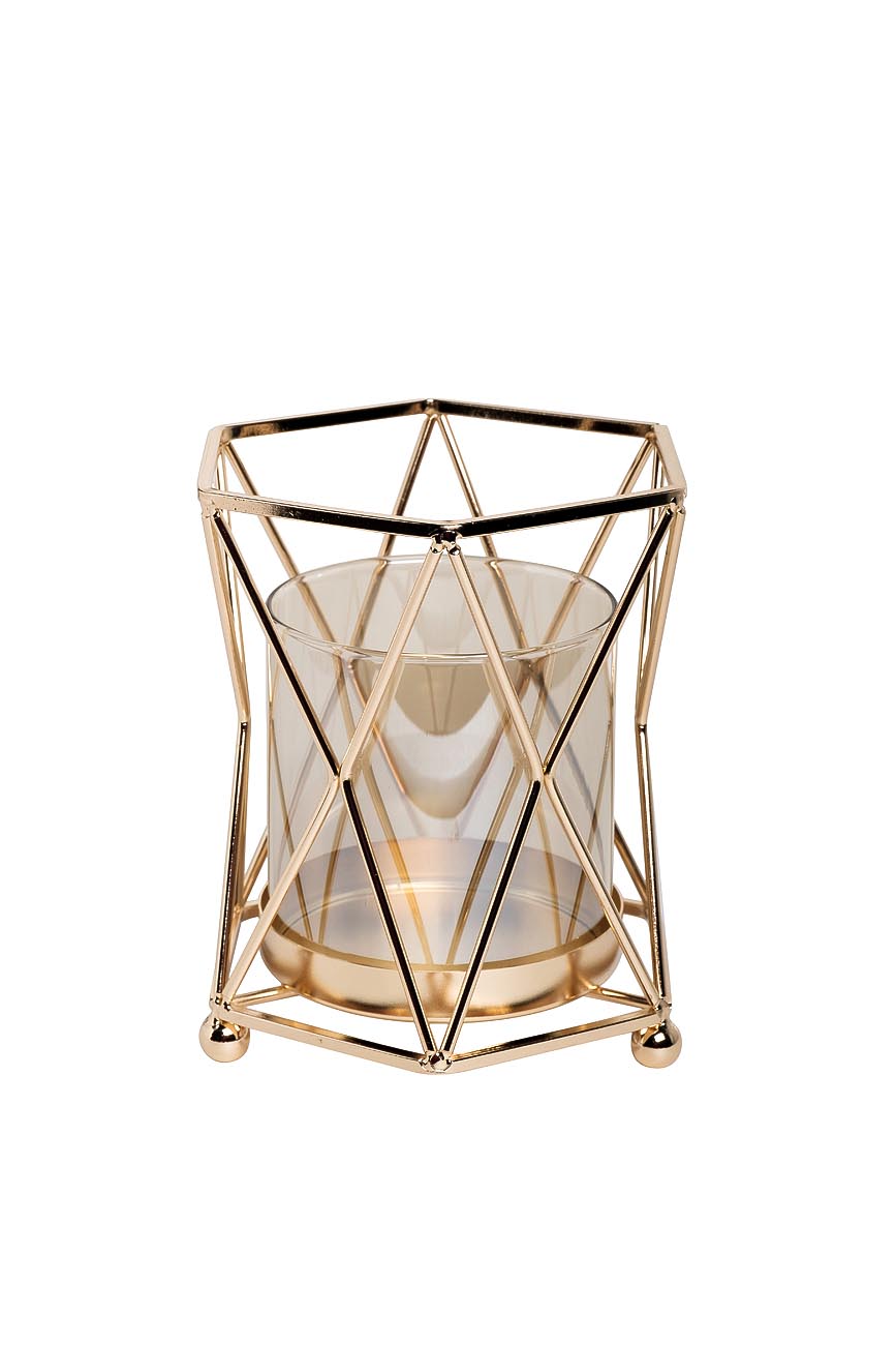 55RZ3630S Подсвечник цвет медный  d14*16см_s2 1