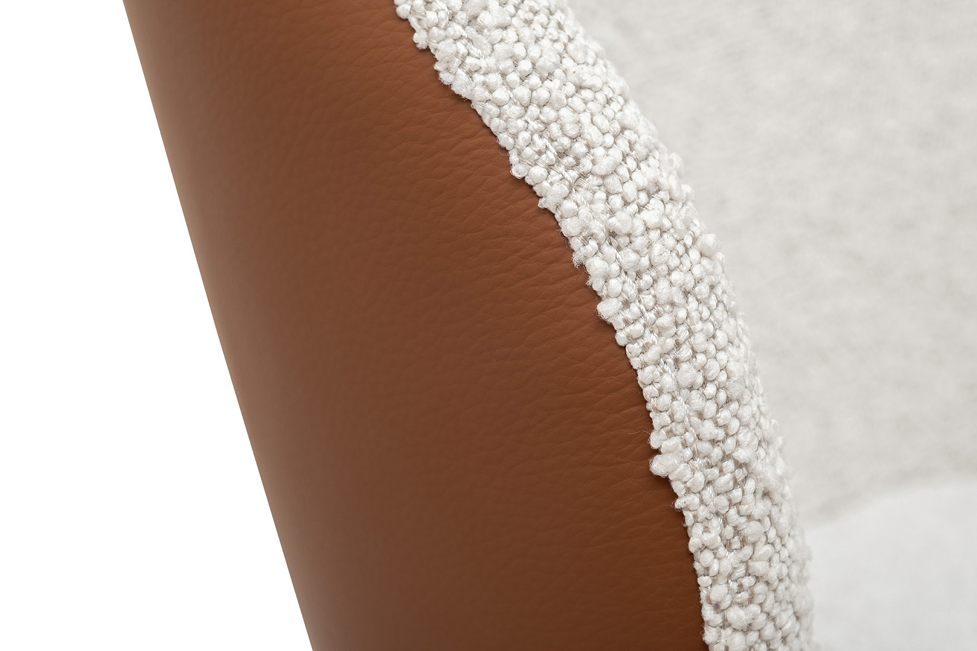 160KD-80070 Стул обеденный, экокожа кремовый/терракота 63*54*83см_s2 3