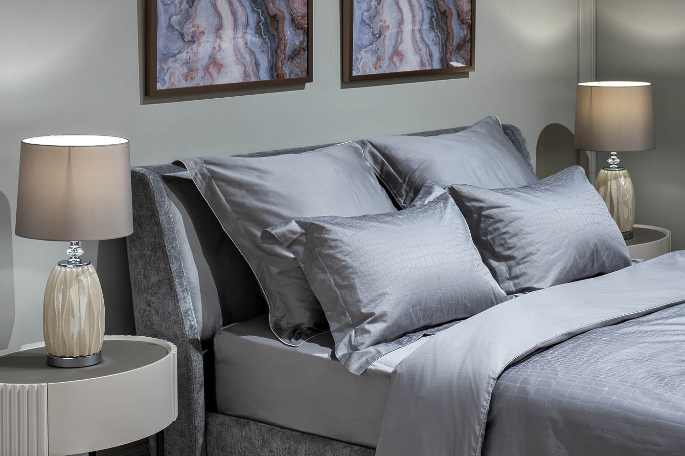 130HB-BSH240250-PROS SER Простыня сатин серый 240*250_s2 4