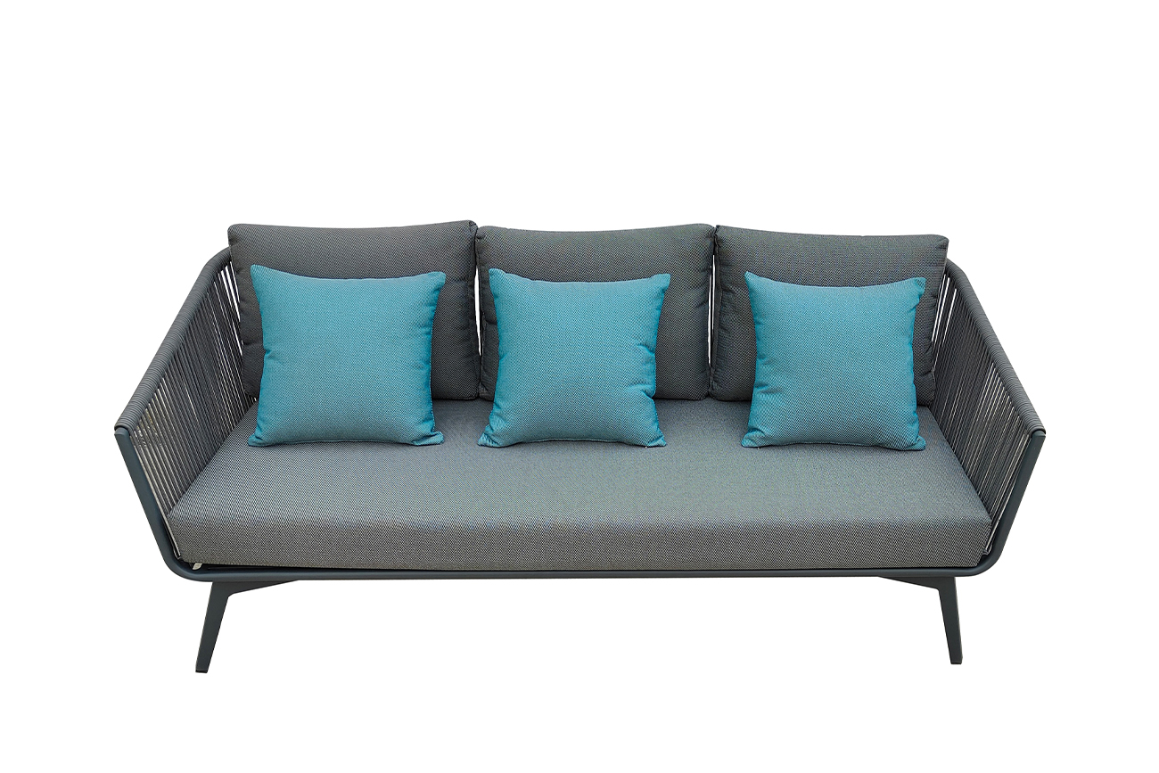 129KN-02613 Диван трехместный «АРИАЛ (ARIAL)» уличный серый 188*80*75см_s2 1