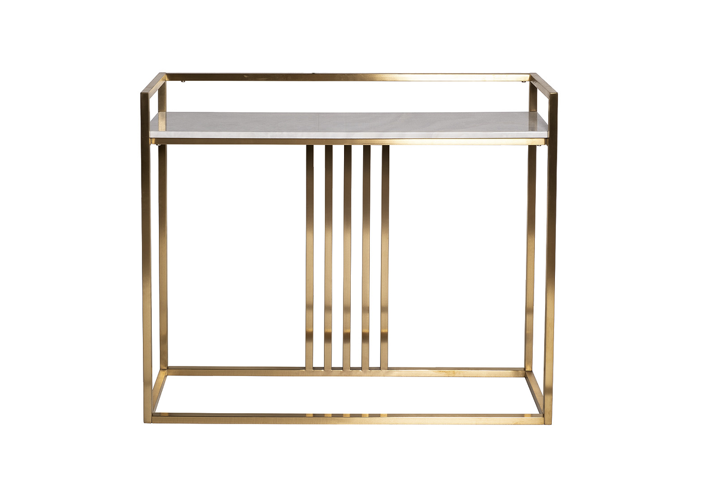 47ED-182KONS-ZOL Консоль Misty Nuova иск.мрам/мат.зол 100*30*85см_s2 1