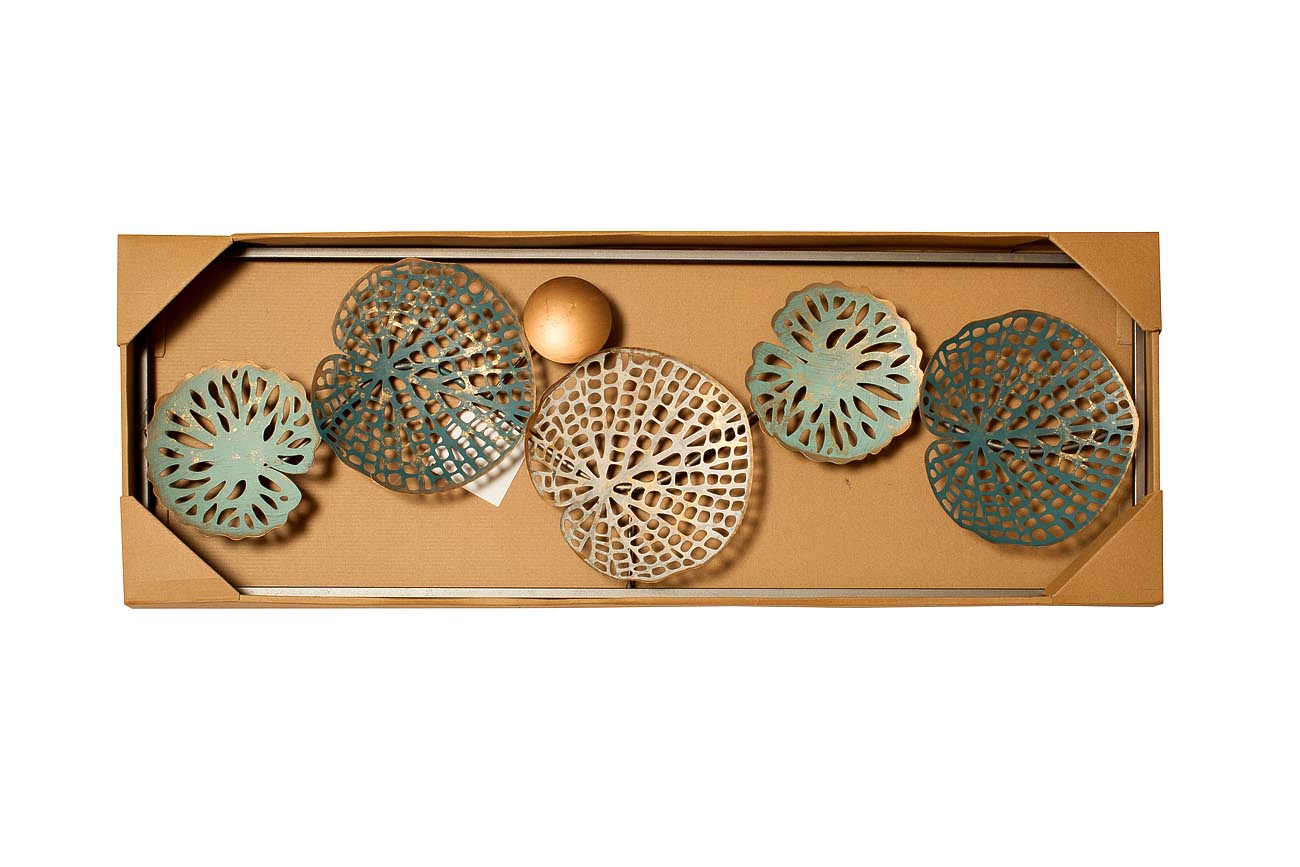 37SM-0717-A  Панно декоративное «Листья» 31,1*89,5*4,4см_s2 2