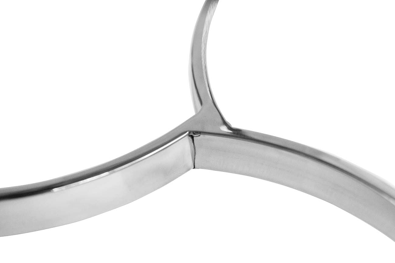 13RXFS5080M-SILVER Стол журнальный стекло черн./серебро d35*50см_s2 3