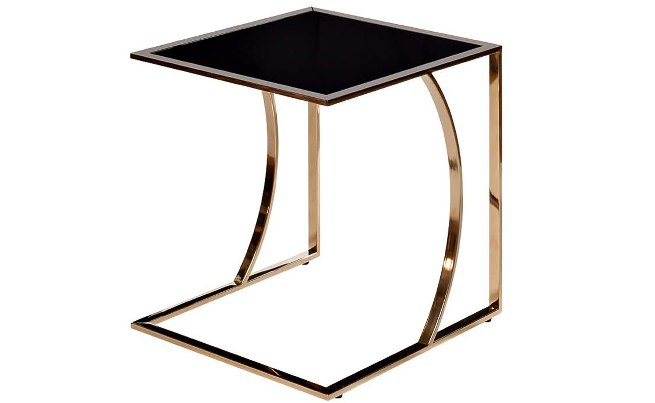 13RX5076M-GOLD Стол журнальный 45*40*44 черный/розовое золото_s2 2