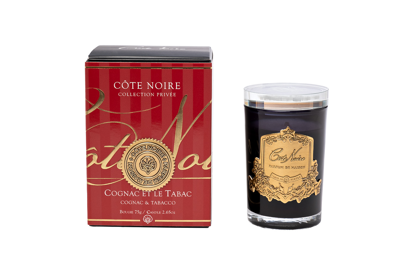 96CN-75240 Свеча ароматическая Коньяк/Табак (Cognac/Tobacco) в стакане в упаковке 75 гр._s2 1