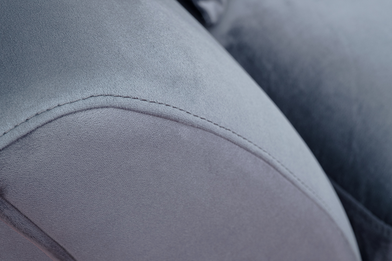 Диван Аннет(Annette) трехместный без мех,велюр сапфир Colt1006/хром 250*100*95_s2 5