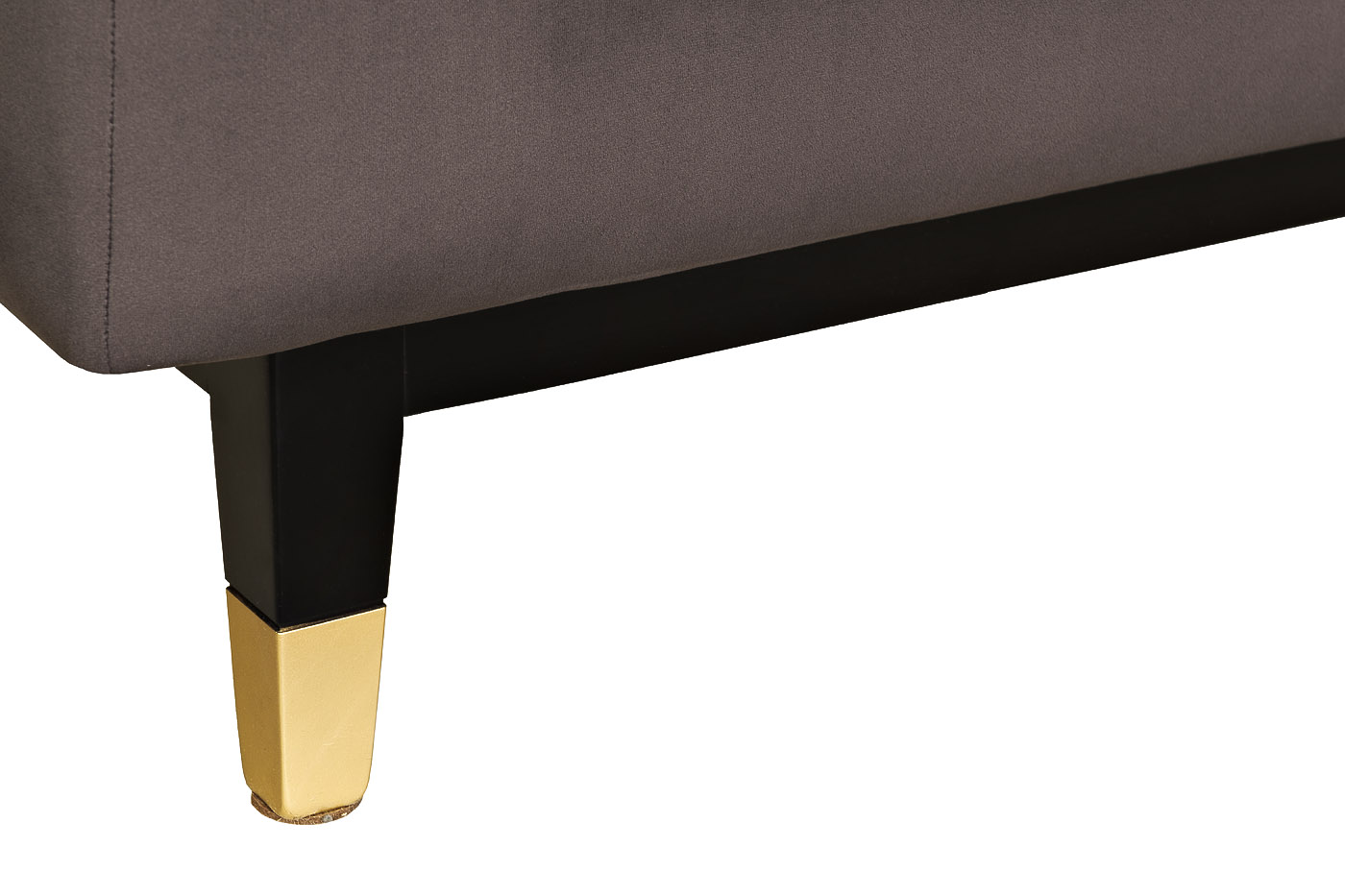 Диван Мадрид Память(Madrid Memory) с кантом трехм. без мех.,велюр серый Riv96_s2 8