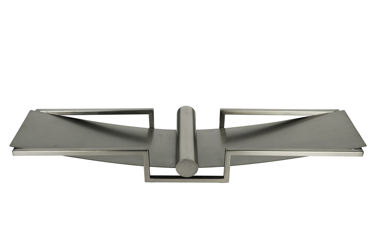 58DB-08309 Декоративная ваза, цвет матовый никель 61,5*18,6*8,3см_s2 1