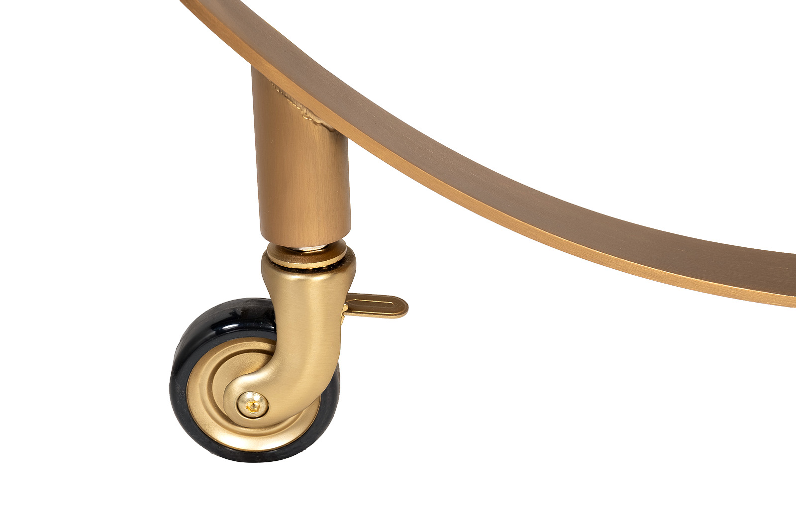 58DB-23085 Стол-тележка сервировочн ст.прозр/латунь 70*48*76_s2 5