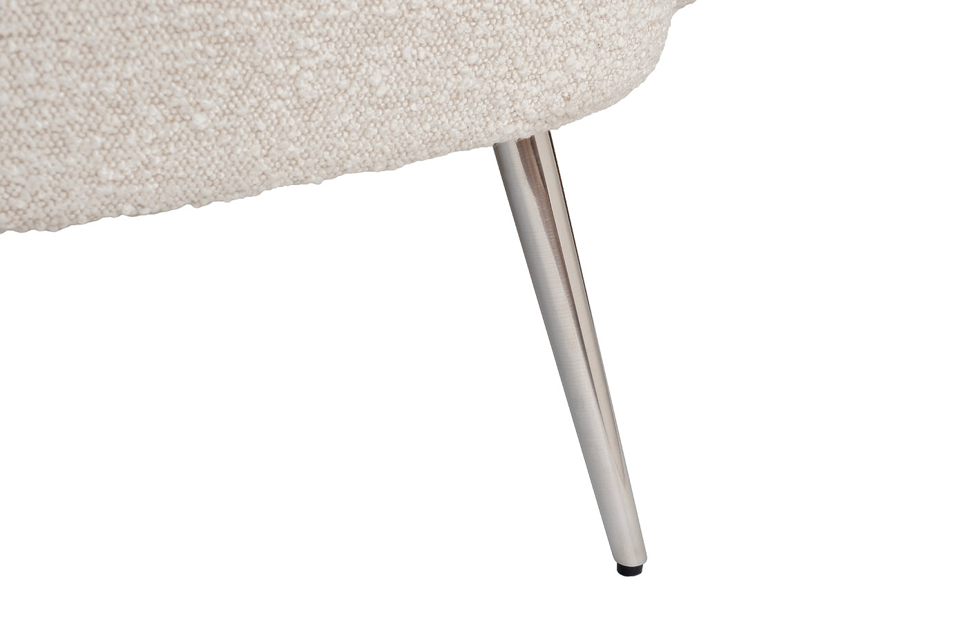 48MY-2688 CRE SL Кресло букле кремовое 72*75*76см мет.ножки_s2 5