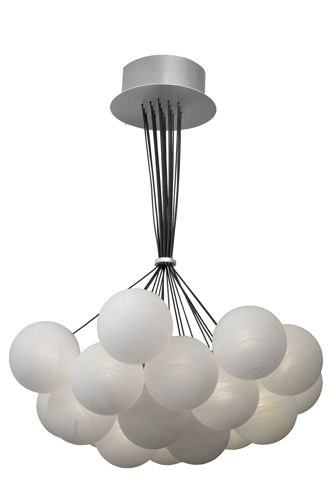 162FL-61913 Светильник подвесной «Globo» d.60см, металл цвет серебро_s2 1