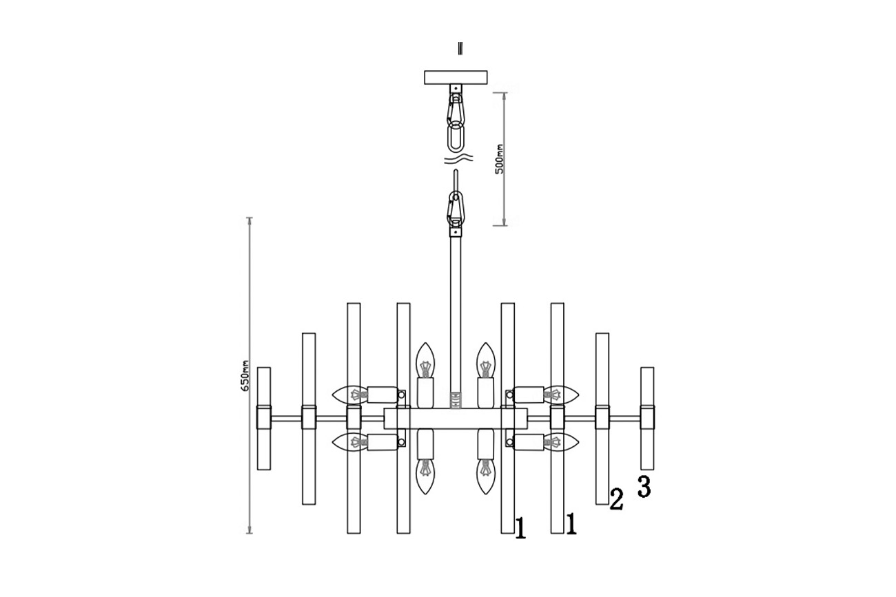 62GDM-810021-800 Люстра Серена (Serena) прозр.стекло/золото d80см h65см_s2 2