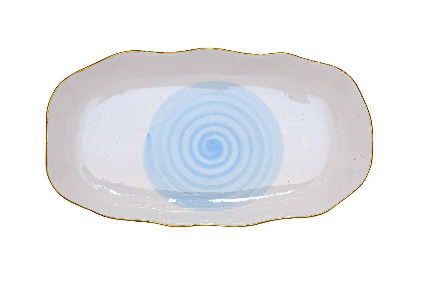 26FC-TAROV-MISTERO-30GOL Тарелка овальная «Мистерия (Mistero)» голубая 30см (6)_s2 2