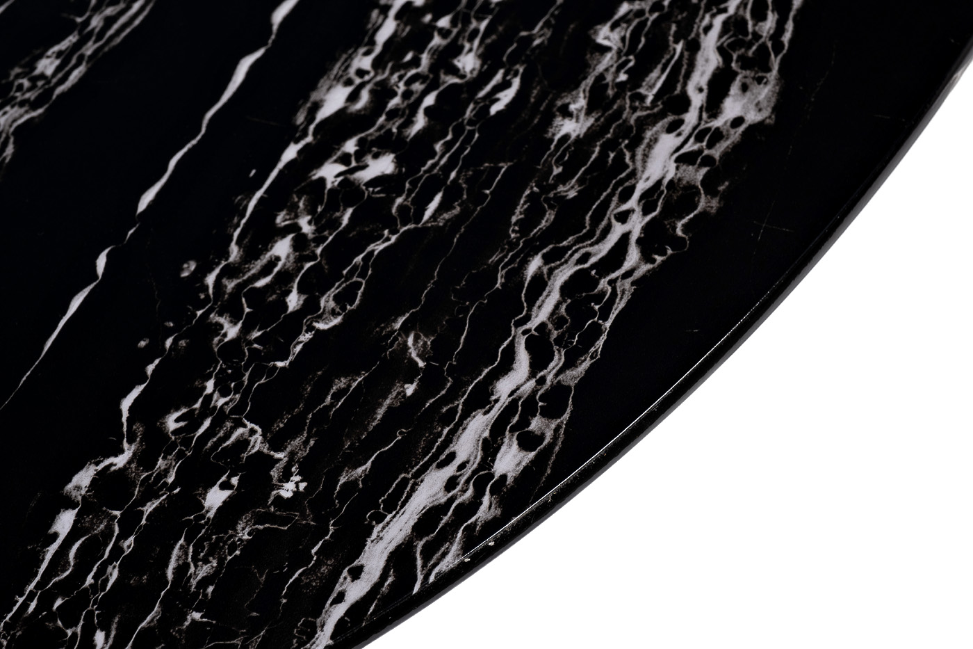 30B-85511 Стол журнальный овальный черный / хром 120*65*41см_s2 4