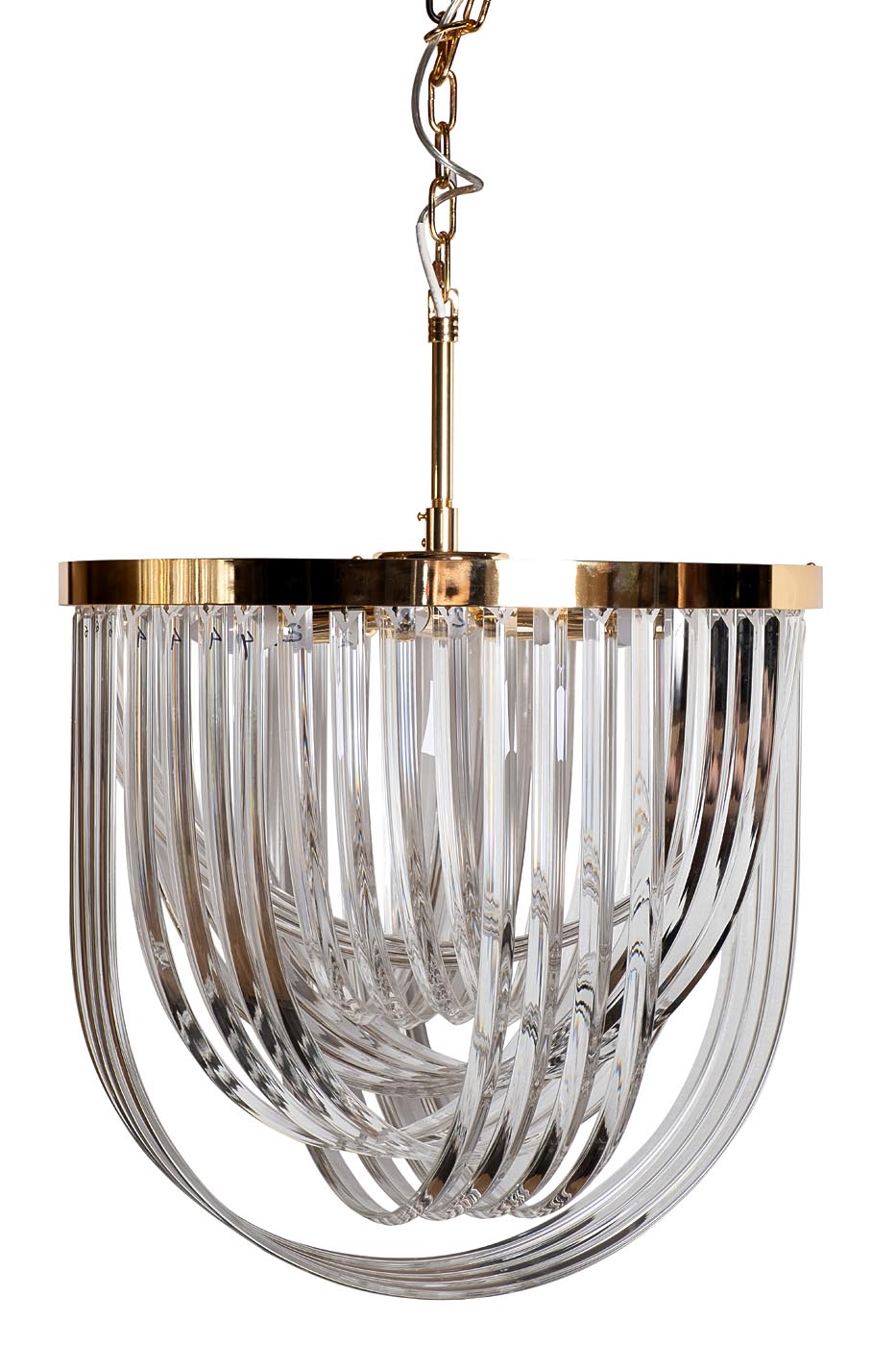 20MD3279-6G Светильник потолочный стекло/золото d54*64см_s2 1