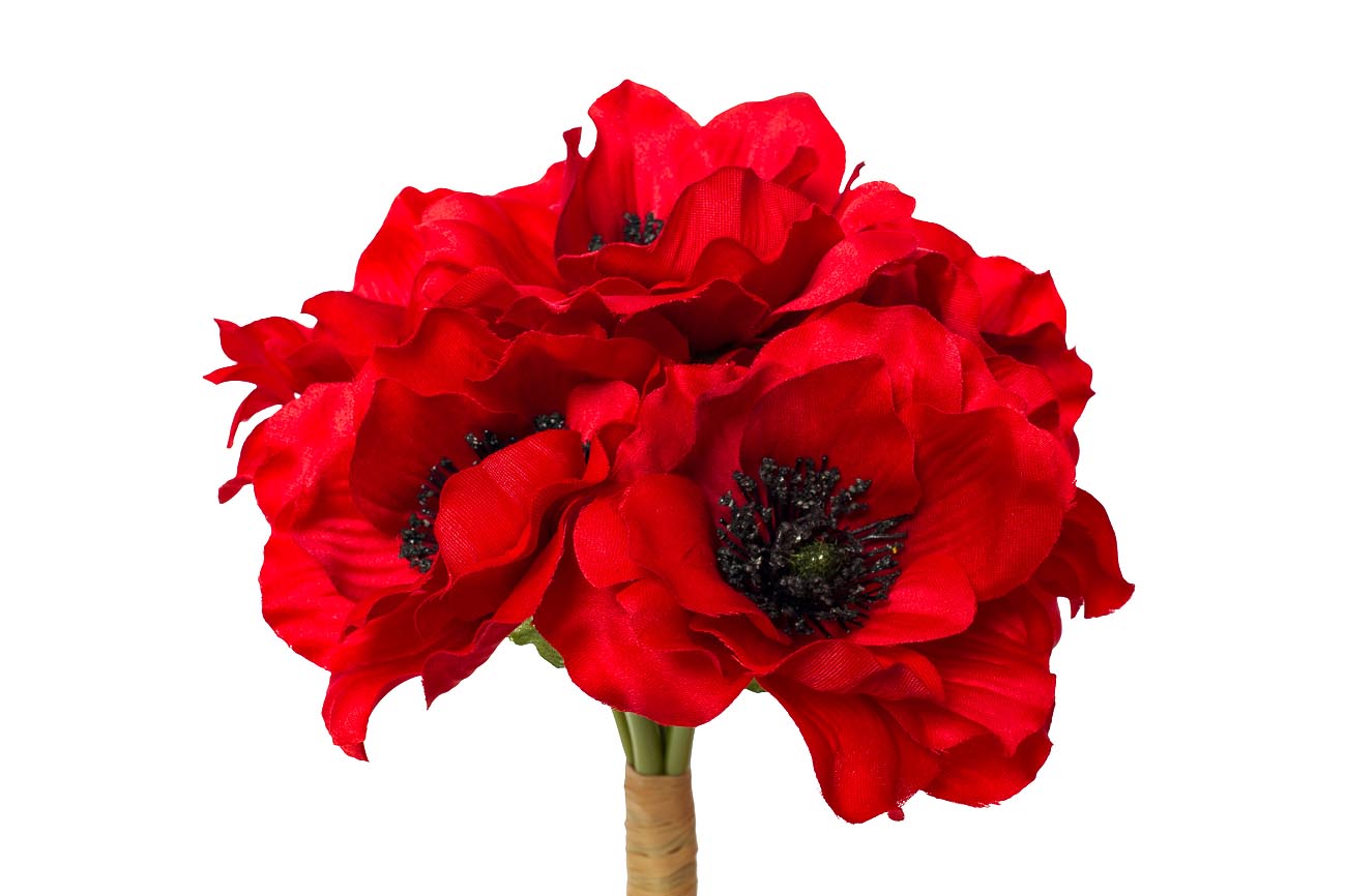 9F27090SN-1545 Букет красных маков 30см (12)_s2 2