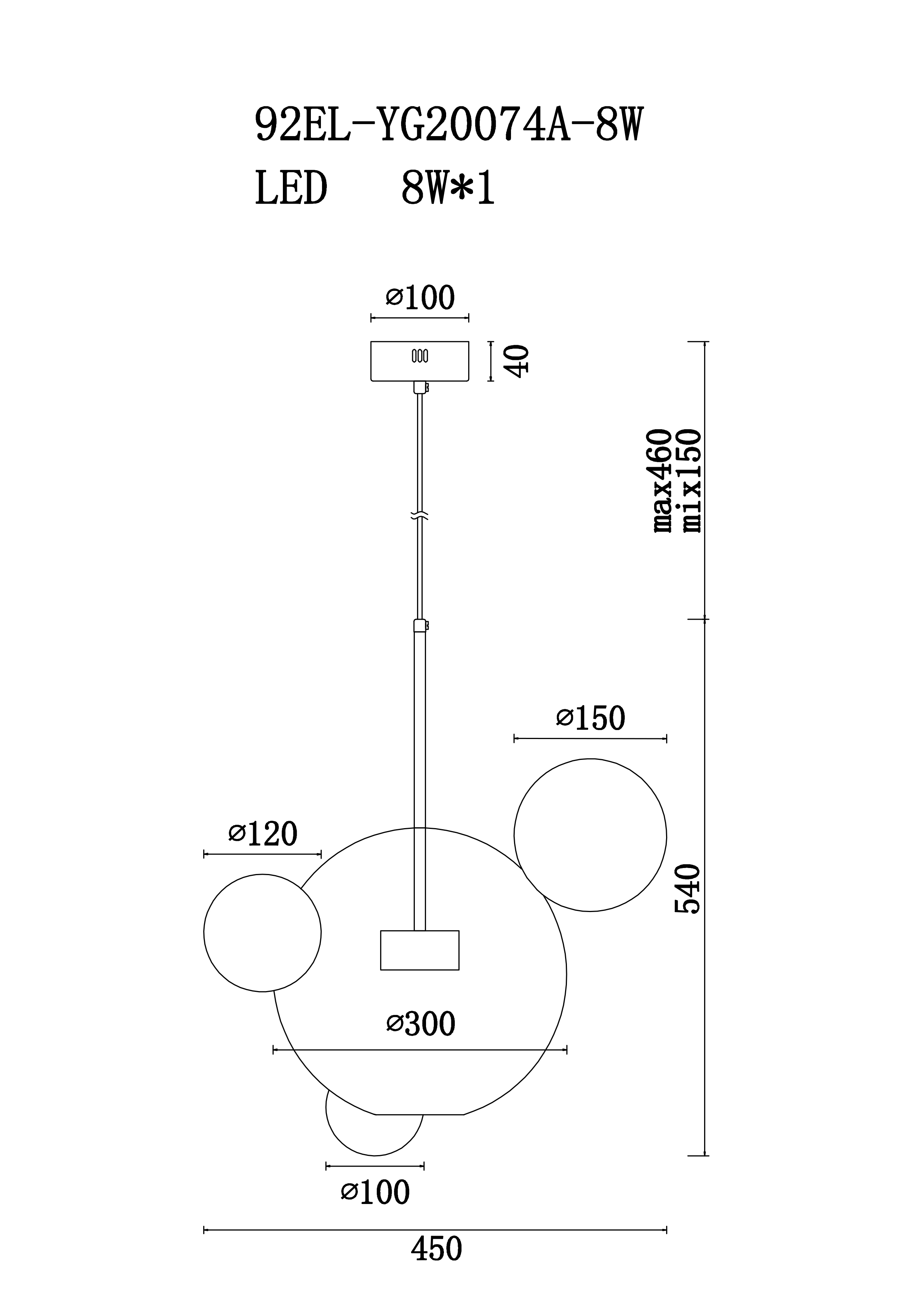 92EL-YG20074A-8W Светильник потолочный латунь d.30см_s2 3