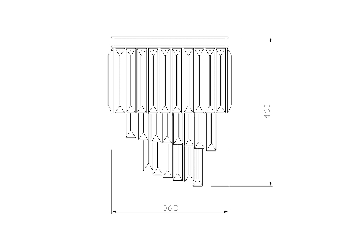 15-B6239-3GREY Бра 46*36см_s2 3