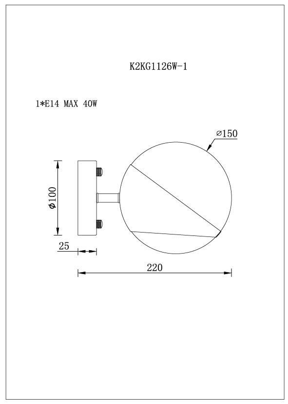 K2KG1126W-1 Бра L22*W15*H15см_s2 2
