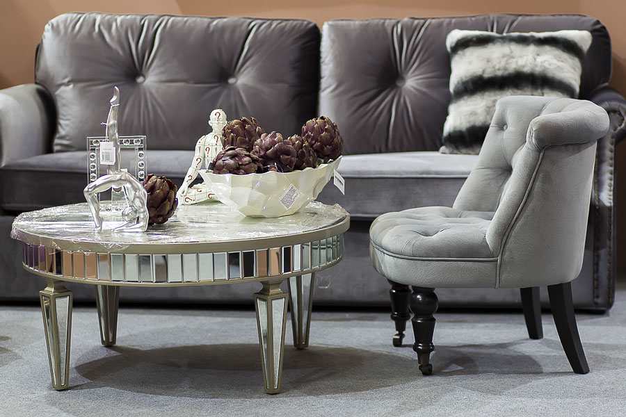 Серый в гостиной фото 4